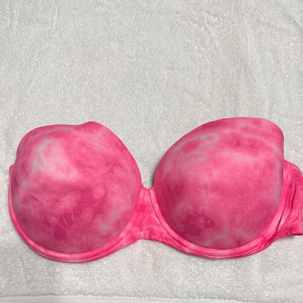 Victoria's Secret Pink Tie-Dye Strapless Bra